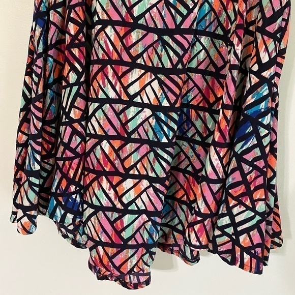BEBOP midi racerback dress size medium in fun bright colors. Back zipper. EUC!! - Picture 14 of 16